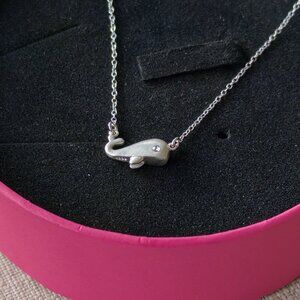 925 Sterling Silver Cute Whale Necklaces & Pendants 🐳 with Cubic Zirconia, gift